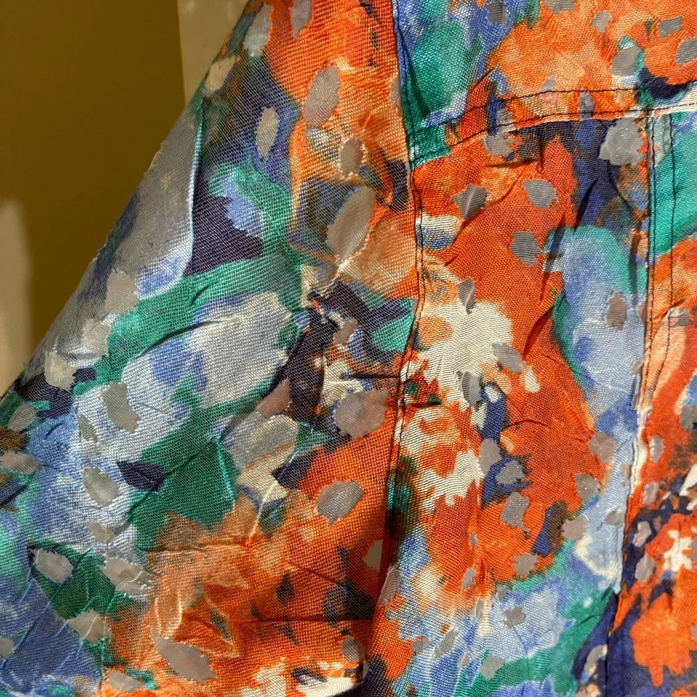 Ruby Rd Sheer Lace Floral Blouse size 18 Boho Hippie Vintage Y2K Artistic - Picture 12 of 13